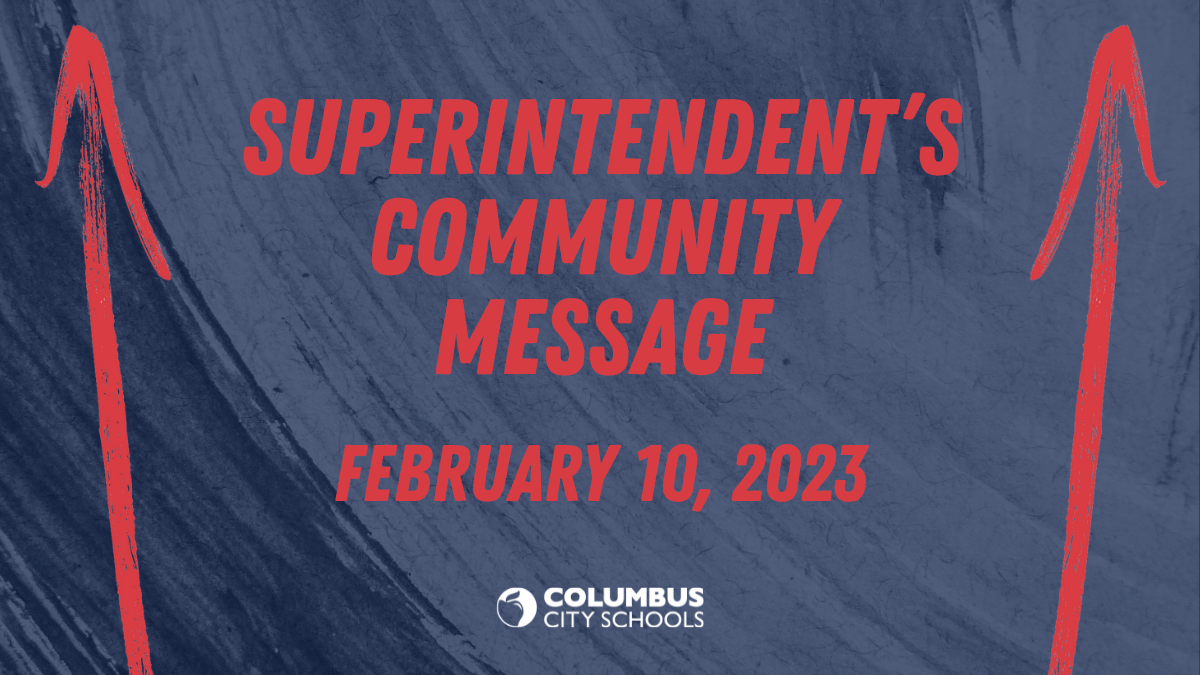 Superintendent's Community Message - February 10, 2023